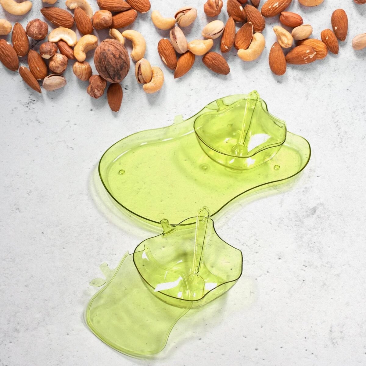 Apple Shape Tray Bowl Used For Serving Snacks And Various Food Stuffs. - Image 7