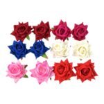 Colourful Flowing Flower Hair Pin (12 Pcs Set / Mix Color), Hair accessories - Image 5