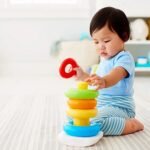 Plastic Baby Kids Teddy Stacking Ring Jumbo Stack Up Educational Toy 5pc - Image 4