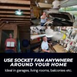 Original Cool LED Socket Fan Light – Ceiling Fan Replacement, 1000 Lumens/5000K, Remote Controlled (Remote Battery Not Included) - Image 3