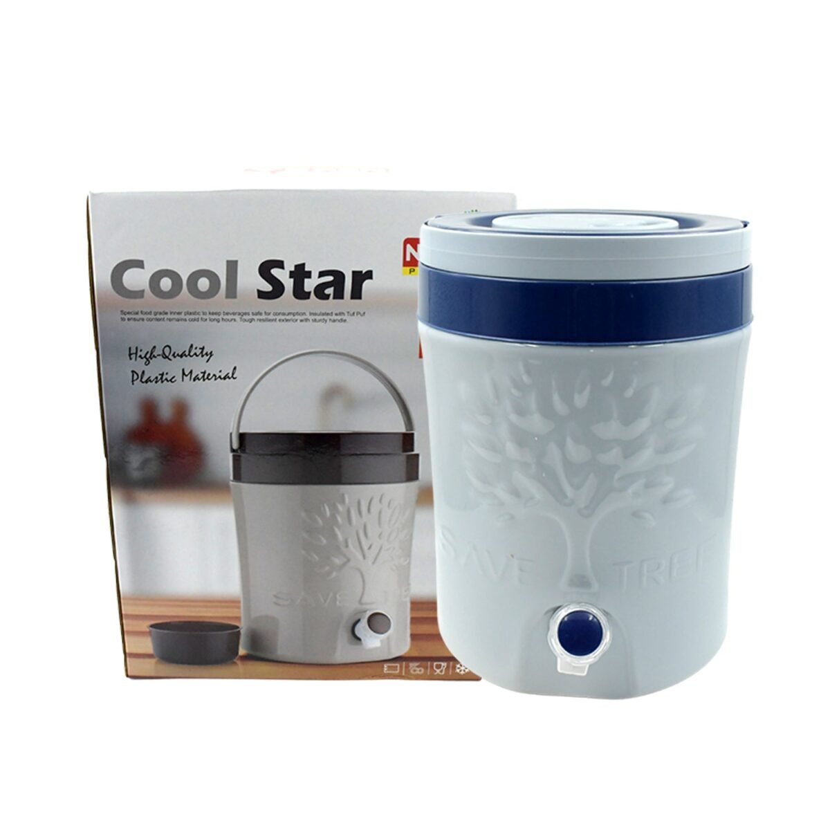 Insulated Water Jug with Tap (12000ml): Leakproof, Travel Cooler - Image 8