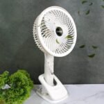 Multifunctional USB Desk Fan – Clip-On Plug & Play Fan, 1 Pc with Brown Box (On / Off Switch Not Provided)