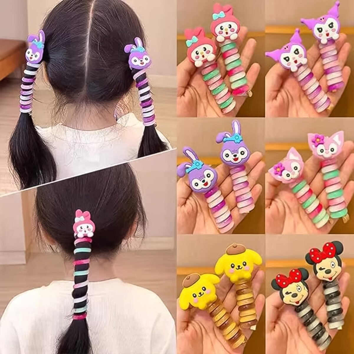 Colourful Telephone Wire Hairbands (1 pc / Mix Design), Hair accessories - Image 8
