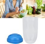 Fruit and Vegetable Salad Cups Easy Clean Salad Mixing Cup for Business People for Business Travel (1Pc) - Image 9