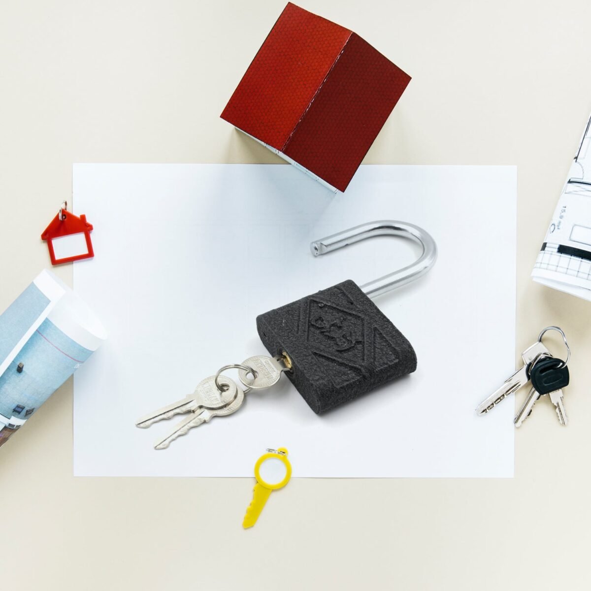 Thickened Black Iron Padlock – Brass Core, Waterproof, Anti-Theft (75/60/32mm) - Image 8