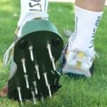Lawn Aerator Spiked Sandals – Green Studded Garden Grass Shoes (1 Pair) - Image 3