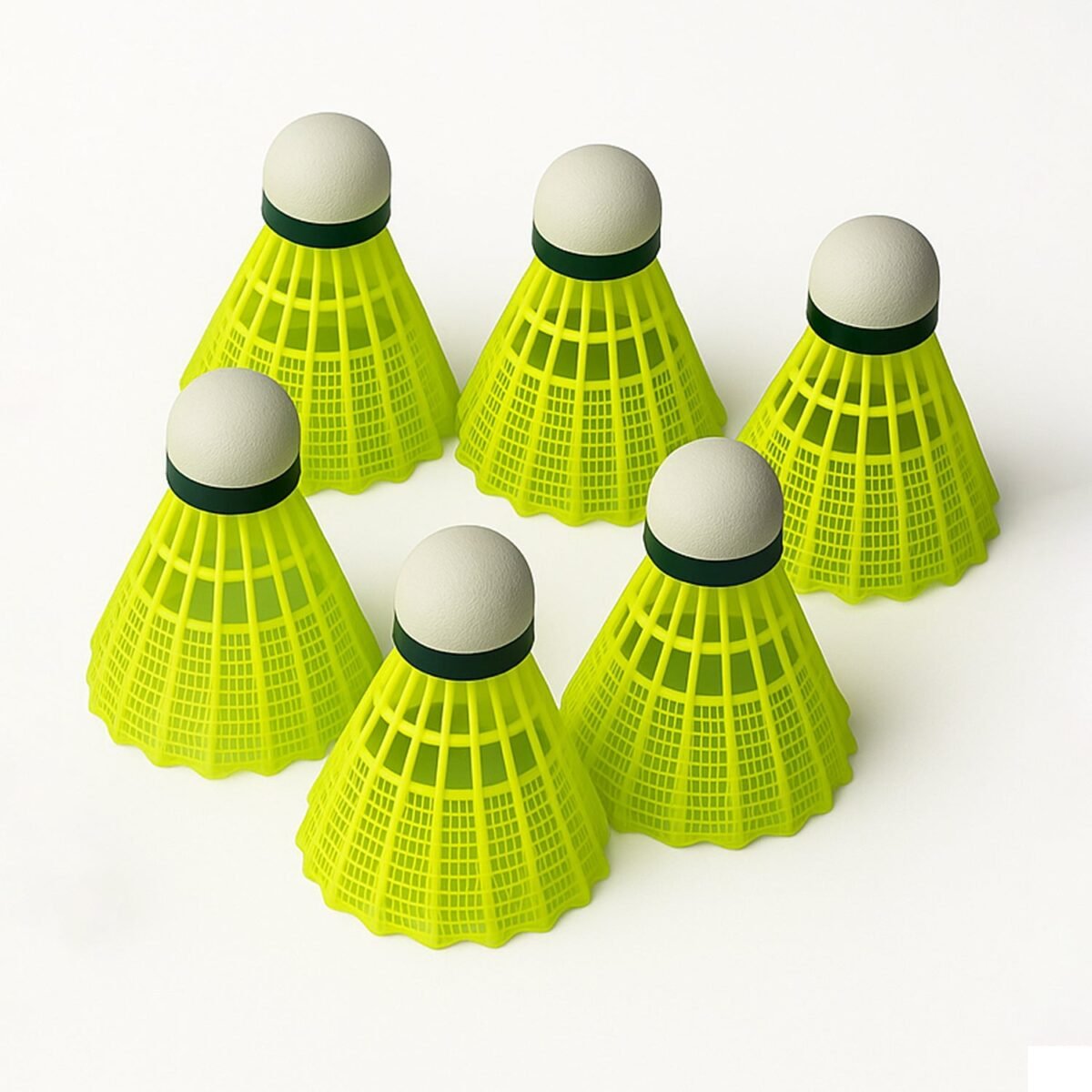 Durable Plastic Shuttlecock (6 Pcs Set) - Image 5