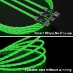 3 in 1 Charging Cable Light Up Fast Charger Multi Charging Cable (1 Pc) - Image 3