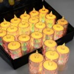 24 Pc Flameless and Smokeless Decorative Melting Candles LED Tea Light - Image 6