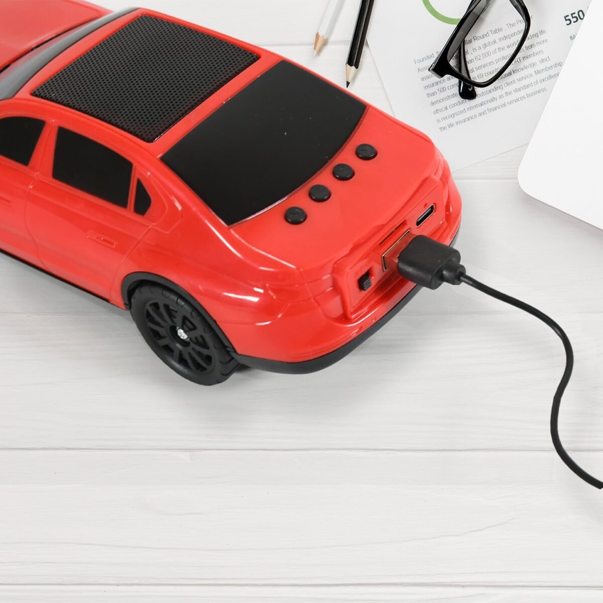 Wireless Bluetooth Speaker Portable Car Shape Music Speaker Support Bluetooth, TF Card, USB, Fm Radio Function Unique Shape Car Speaker - Image 8