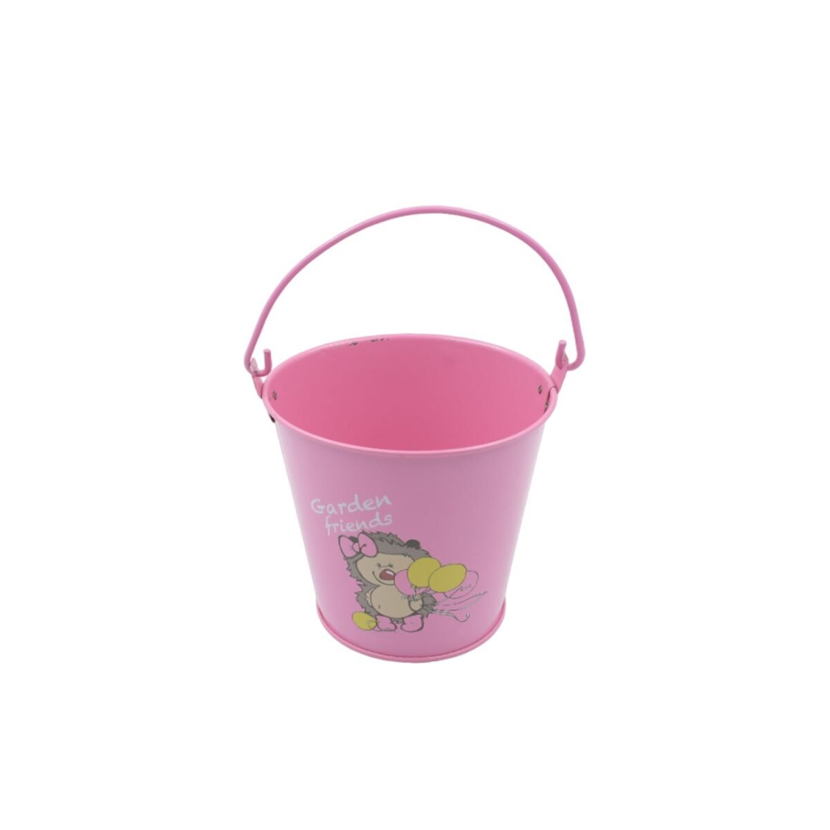 Small Metal Bucket for Plants & Decor (1 Pc, With Handle) - Image 3
