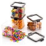 4Pc Square Container 700Ml Used For Storing Types Of Food Stuffs And Items. - Image 8