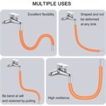 Flexible Water Tap Extender, 360° Bending Faucet Extension Tube with Connector (18cm) - Image 7