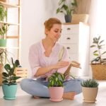 Round Flower Pot with Bottom Tray (5 Pcs Set / Small / 14×16 Cm) - Image 4