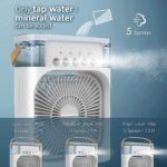 Portable Air Cooler Fan with 7-Color Light – Personal AC Fan - Image 7