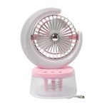 Desktop Fan - Camping Fan with LED Light, Portable Humidifying Fan (1 Pc / Plug & Play Fan) - Image 5