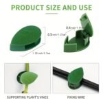Plant Climbing Wall Clip, Self-Adhesive Vines Support Hooks for Indoor Outdoor Use (10 Pcs Set) - Image 6