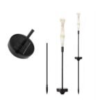Colorful Multi Led Outdoor Solar Garden Lights (4 Pcs Set) - Image 5