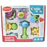 Kinder Rattles Classic Store Plastic Non-Toxic Shake and Grab Ball Baby Rattles & Teethers (8 Pcs Set) - Image 6