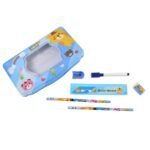 Cartoon Metal Compass Box for Kids with Stationery (6 Pc Set) - Image 5