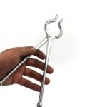 Ganesh Premium Quality Unbreakable Stainless Steel Goti Sandsi / Sansi / Pakkad / Pincer / Chimta / Tongs / Utensil Holder Smart Kitchen Tool - 8mm - Image 8