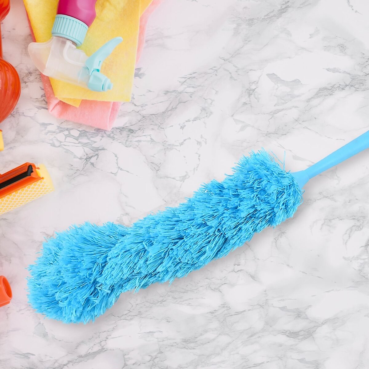 Adjustable Long Handle Microfiber Dust Brush – Foldable Ceiling & Appliance Cleaner - Image 6