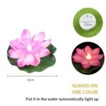 Water Floating Smokeless Candles & Lotus Flowers Sensor Led TeaLight for Outdoor and Indoor Decoration - Pack of 6 Candle (Pack of 6) - Image 4