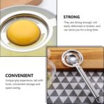kitchen tools Egg Yolk White Separator Stainless Steel Egg White Separator Tools Eggs Yolk Filter Gadgets Kitchen Gadgets Separating Funnel Spoon Egg Divider Tools - Image 5