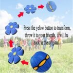 Football Flat Throw Disc - with 3 LED Light Flying Toys - Image 7