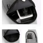 Waterproof Waist Bag, Shoulder Bags USB Charging Earphone Hook Sling Travel Bag (1 Pc / Mix Color) - Image 4