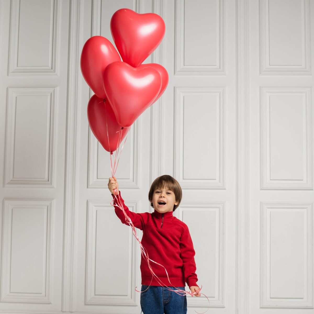 Heart shaped balloons Kinds of Rainbow Party Latex Balloons for Birthday / Anniversary / Valentine's / Wedding / Engagement Party Decoration Multicolor (20 Pcs Set) - Image 3