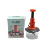 Manual Food Chopper (650ml): 3 Stainless Steel Blades, Locking System, Anti-Slip Base - Image 4