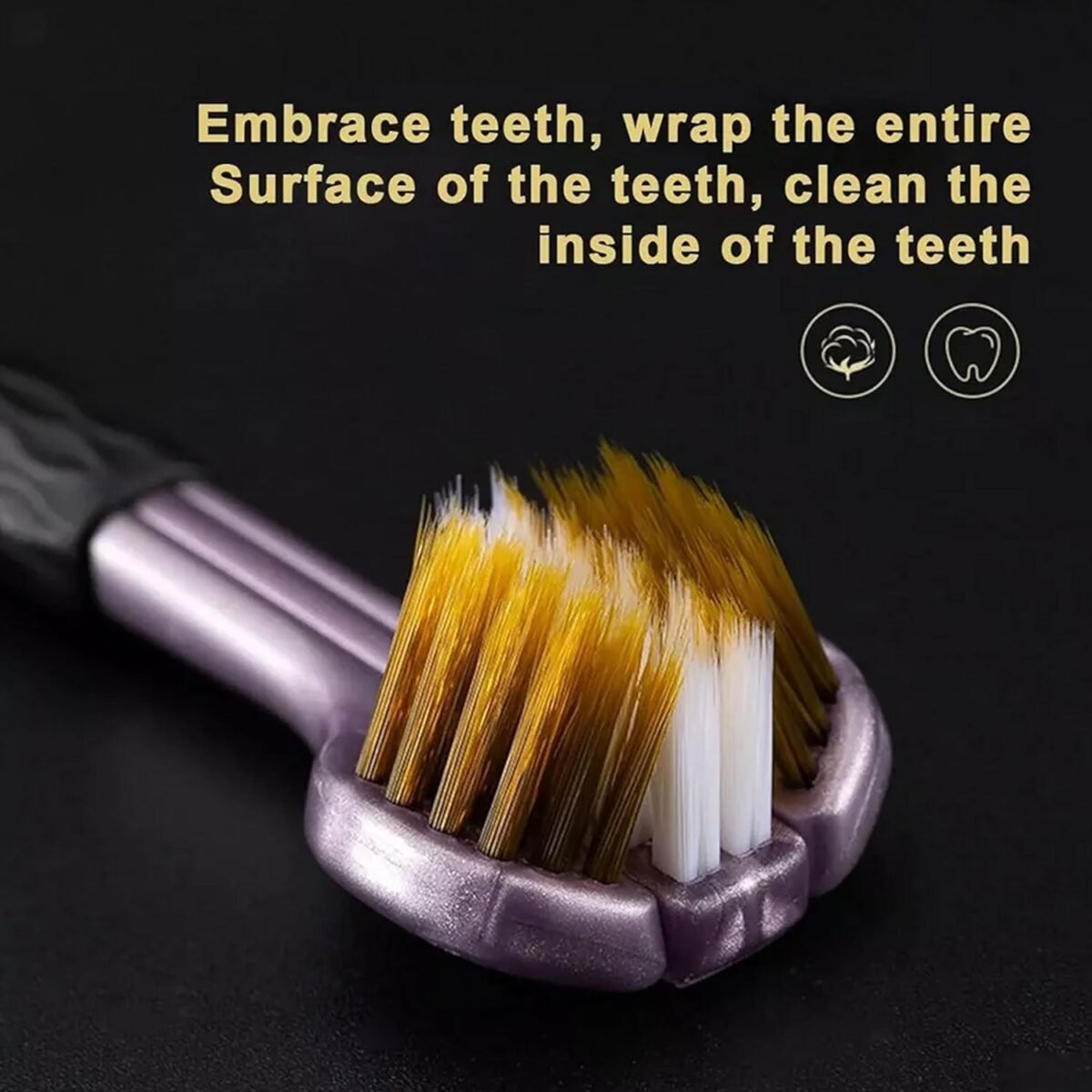 3 Sided Toothbrush, Soft Bristle Toothbrush (2 Pc Set) - Image 7