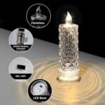 Rose Candles for Home Decoration, Crystal Candle Lights - Image 3