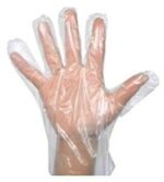 Plastic Transparent Disposable Clear Gloves (White) (100Pc) - Image 4