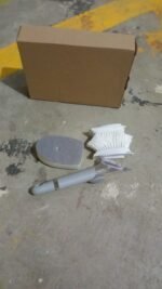 Dish Scrubber with Soap Dispenser, Soap Dispensing Dish Brush Set (1 Set / With Brown Box) - Image 7