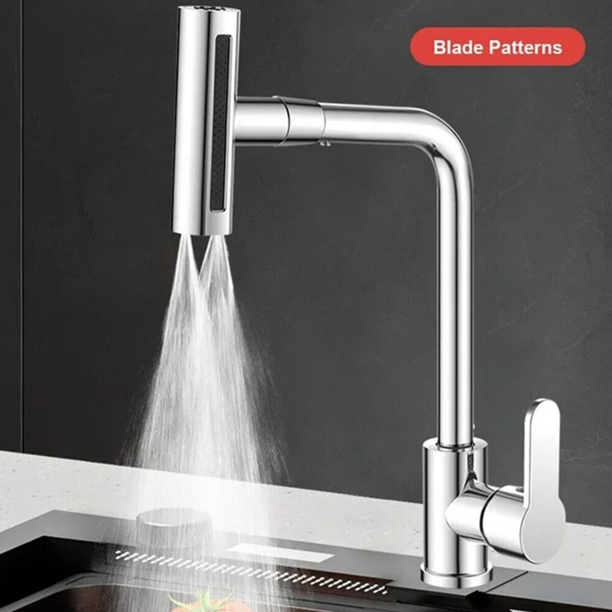 360° Rotating Waterfall Kitchen Faucet – Touch & Swivel Sink Extender (4 In 1 ) - Image 11