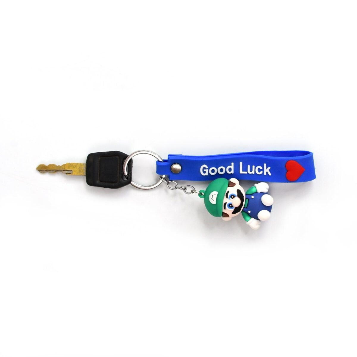Cute Cartoon Silicone 3D Key Chain with Metal Hook & Strap (Pack of 1) - Image 1