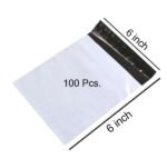 Tamper Proof Courier Bags (06X06 inch) Pack of 100Pcs - Image 5
