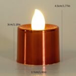 Electrical Candles Diya LED Tea Light, Plastic Candle Light Candle Candle (24 Pc Set) - Image 4