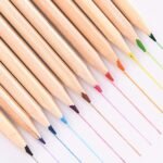 Colorful Wooden Pencil Set with Pencil box, Ruler, Sharpener For for Kids, Artist, Architect (12 Pcs Set) - Image 5