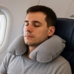 Inflatable & Foldable, Pillow U Shape Air Cushion Travel Pillow (1 Pc / Mix Color) - Image 6