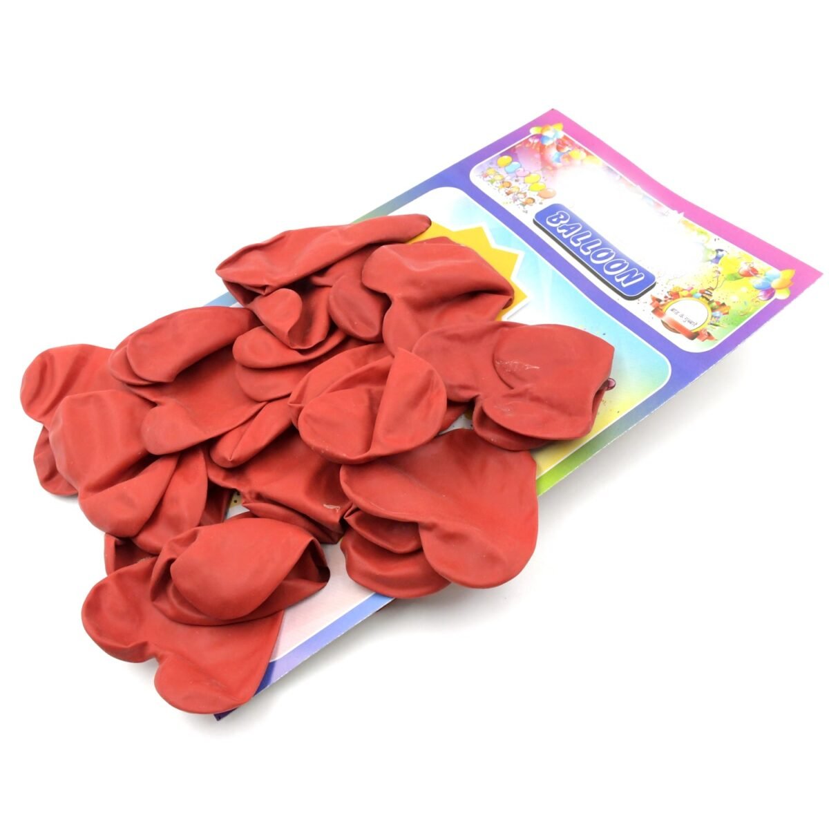 Heart shaped balloons Kinds of Rainbow Party Latex Balloons for Birthday / Anniversary / Valentine's / Wedding / Engagement Party Decoration One Color (20 Pcs Set) - Image 1