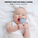 Silicone Dinosaur Teether for Baby (1 Pc / Mix Design & Color) - Image 5
