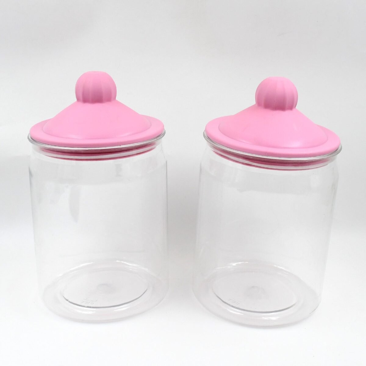 Transparent Kitchen Plastic Container/ Jar Set (2 Pcs Set / 1100 ML Approx) - Image 5