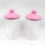 Transparent Kitchen Plastic Container/ Jar Set (2 Pcs Set / 1100 ML Approx) - Image 5