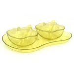 Apple Shape Tray Bowl Used For Serving Snacks And Various Food Stuffs. - Image 4