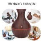 Mini Wooden Vase Pot Diffuser Cool Mist Atomization Humidifier (1 Pc) - Image 3