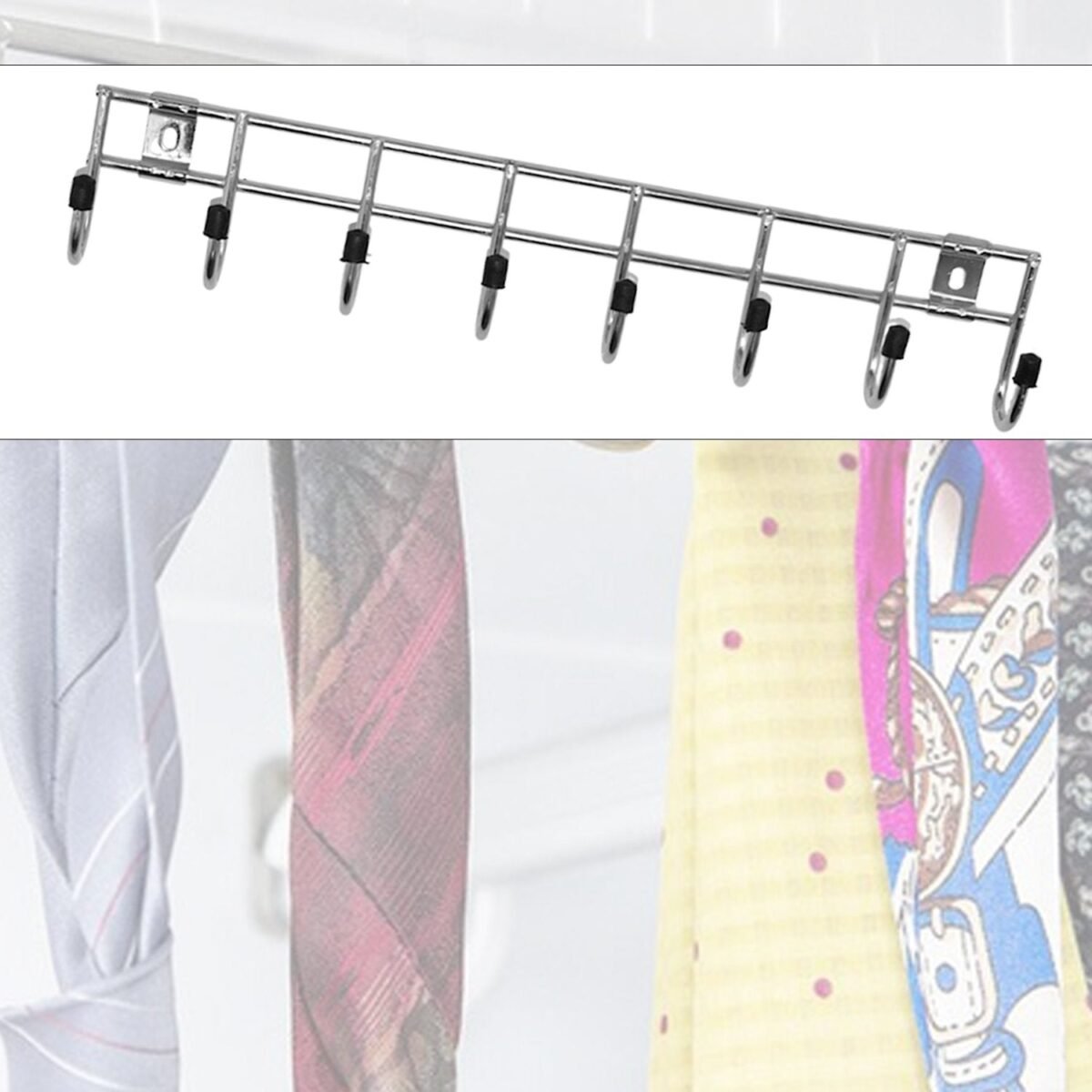 Multipurpose Stainless Steel Hanger Strip Hooks (8 Pin) - Image 8