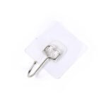 Transparent Large Stainless Steel Self Adhesive Wall Hooks (1 Pc) - Image 4